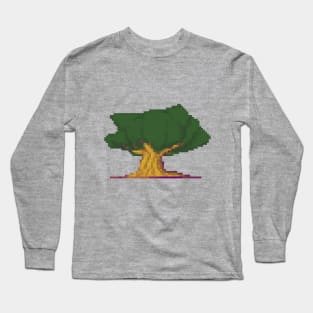 Pixelart Tree Long Sleeve T-Shirt